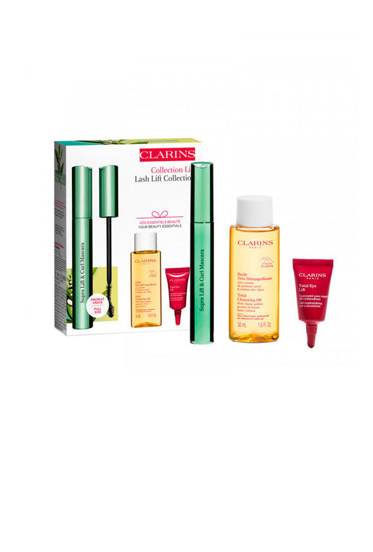Zestaw Clarins Mascara Supra Lift & Curl Black 8ml + Total Eye Lift Sample 3ml