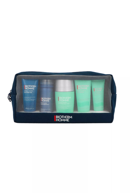 Zestaw Biotherm Homme Aquapower Aquapower Cleanser 40 ml + Aquaforce Shower Gel 40 ml + Shaving Foam 50 ml + Aquapower Deodorant Roll-on 75 ml + Aquapower Advanced Gel 20 ml + Pouch