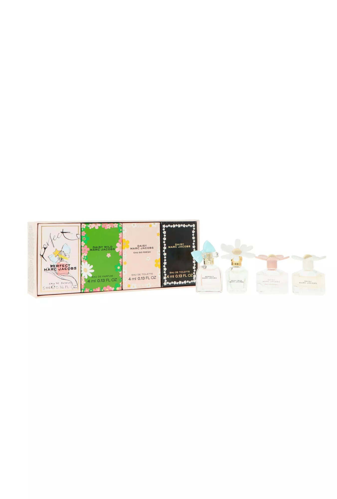 Zestaw Marc Jacobs Miniatures for Women Daisy Edt 4ml + Perfect Edp 5ml + Daisy Love Edt 4ml + Daisy Eau So Fresh Edt 4ml