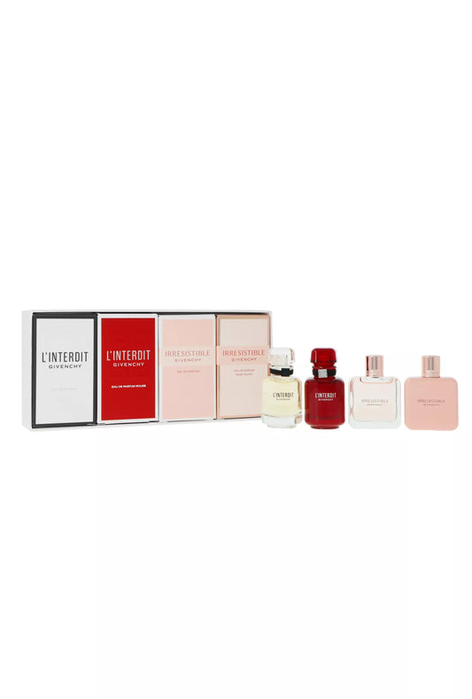Zestaw Givenchy L`Interdit Edp 10ml + L`Interdit Rouge Edp 10ml + Irresistible Edp 8ml + Irresistible Rose Velvet Edp 8ml
